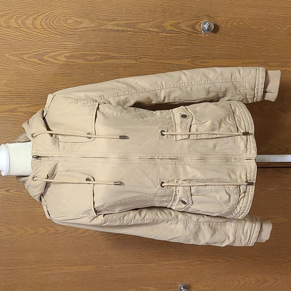 Aeropostale Jackets & Blazers - Aeropostle XS Tan Jacket with Hood